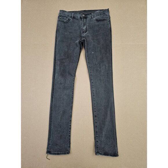 MNML Jeans Mens Size 34x32 Dark Gray Slim Fit Denim Casual - Picture 15 of 15